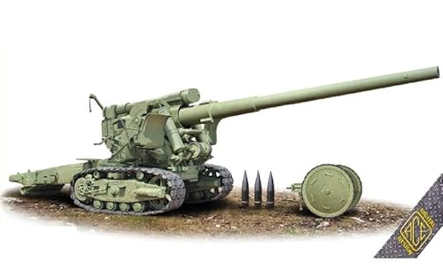 ACE 72560 BR-2 Soviet 152mm Howitzer WWII Plastic Model kit in 1/72 scale photoetch and rubber tracks