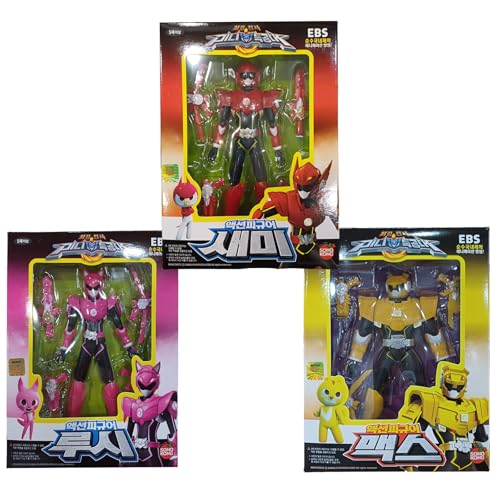 YEOAU Korean Animation Action Hero, Mini Force 3 Set (Lucy, Semi, Max)