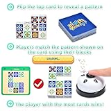 LADVATKIN Wooden Match Puzzle Game 4.0 Popular Board Games for Family Night, Pattern Matching Puzzle Game, Block Match Puzzles Building Cubes Educational Toys for Kids and Adults