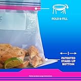 Ziploc Food Storage and Sandwich Bags Variety Pack, Stay Open Design with Stand-Up Bottom, Easy to Fill, 166 Bags Total