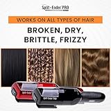 Split-Ender Pro Hair Cutter Fix Automatic Split End Remover for Treatment of Frizzy, Dry, Damaged, Colored, Broken, Curly, Straight or Bleached Hair Types, Women Beauty Hair Styling Tool - Black