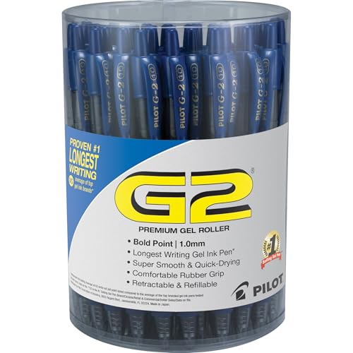 PILOT 2715733 G2 Retractable Gel Pens Bold Point Blue Ink 36/Pack (84099)