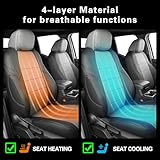 coverdream Leather Seat Covers Custom Fit for 2024 2025 Toyota Tacoma Double Cab SR,SR5,TRD Sport,TRD Off-Road,Limited,Full Coverage,Airbag Compatible Car Seat Protector (Full Set,Black/Gray)