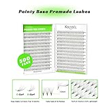 500 Premade Fans Eyelash Extensions 8-15mm Mixed Length Promade Lash Fans C/D Curl Premade Fans Pointed Thin Base Handmade Volume Premade Lash Extensions Fans(12D,0.07-D-8-15MM)