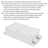 Sonew 7 Channel GSM Remote Switch Controller 4G SMS Relay Switch for Power Failure Alarm, SMS/Phone Command(US)