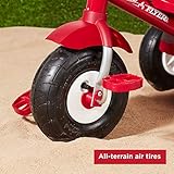 Radio Flyer Ultimate All-Terrain Stroll 'N Trike, Kids and Toddler Tricycle, Red Toddler Bike, For Ages 9 Months - 5 Years, Air Tire