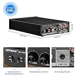 AIYIMA A07 Pro TPA3255 Stereo Amplifier Bluetooth 5.2 300Wx2 HiFi Class D Amp 2.0/2.1 Channel Audio Power Amp for Home Audio Speaker with Bass Treble knobs& 3.5mm Line Output,Supports 24-48V