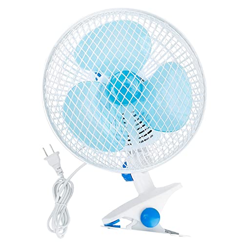 8-Inch Clip on Fan, 2 Speed Convertible Desk Fan with Strong Clamp, Tilting and Shaking Fan with Strong Airflow, Quite, Powerful Clip Fan on Bed and Desk for Home Office Dorm, with 3.94FT Cable Cord