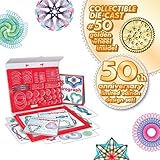 Spirograph Super 50th Anniversary Set –Arts and Crafts, Kids Toys, Art Supplies, Craft Supplies, Drawing Kit, Spiral Art, Classic Gear Design Kit, Case, Pens, Design Sheet Included, Ages 8+