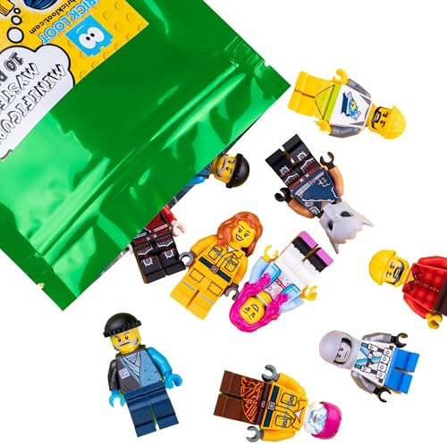 10 NEW LEGO MINIFIG PEOPLE LOT random grab bag of minifigure guys city town set by USA