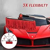 Car Duster Exterior Scratch Free,Soft Car Brush Kit for Car,Truck,SUV,RV and Motorcycle,Wax Cotton Hair,Car Dusters with Extendable Handle,Duster for car Cleaning,Dust Pollen Removing,No Lint