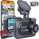 ROVE R2-4K Dual Dash Cam | Hardwire Kit | CPL Filter