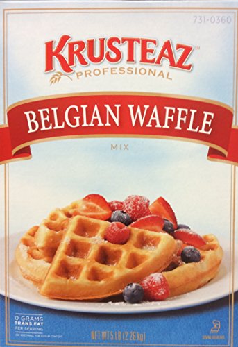 Krusteaz BELGIAN WAFFLE Mix 5lbs. (4-Pack) Restaurant Quality