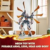 LEGO NINJAGO Cole’s Titan Dragon Mech Adventure Toy for Boys and Girls, Ninja Toys, Playset with 1 Ninja Minifigure, NINJAGO Mech with Dragon Wings, Birthday Gift for Kids Ages 12 and Up, 71821