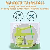 Happizza Button Maker Machine 58mm - (3rd Gen) Installation-Free 58mm(2.25in) DIY Pin Badge Button Maker Press Machine Badge Punch Press with Free 100pcs Button Parts&Pictures&Circle Cutter&Magic Book