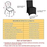 Chumia 20 Sets Chair Covers and Sashes, Spandex Stretch Chair Slipcovers with Shiny Bowknot for Wedding Party Banquet Anniversary Events Dining Decor (Black,Gold)