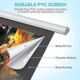 Electric Projector Screen with Remote, DINAH 120 inch Projector Screen, Automatic Air Indoor Projector Screen, Drop Down Projector Screen Pull Down, Motorized Projector Scree,4K 3D HD Projection Movie