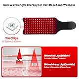 Red Light Therapy Belt,Vibrating Red Light Therapy for Body,660nm&850nm Upgraded 3-in-1 Chips,Wireless Remote Control Infrared Red Light Therapy Helps Relieve Back Shoulder Abdominal Muscle Pain