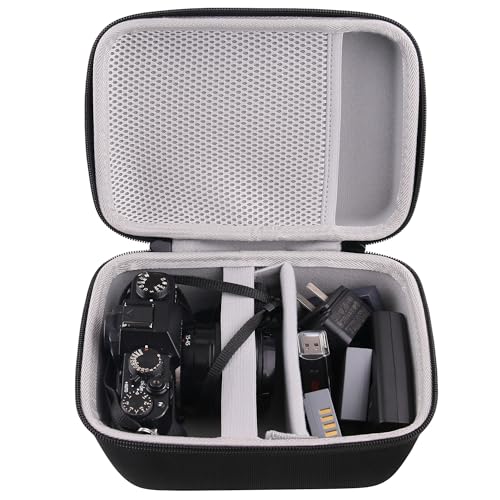 JINMEI Hard EVA Carrying Case Compatible with Compatible with Fujifilm X-T50,X-T5,X-T30 II, X-T30, X-T10, X-T20 Mirrorless Digital Camera Kit storage box(Fits 16-50mm / 18-55mm Lenses)