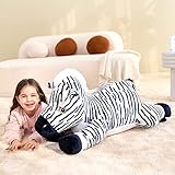 IKASA Large Zebra Stuffed Animal Plush Toy,30" Giant Zebra Cute Jumbo Soft Toys,Huge Big Size Plushy Fluffy Fat Oversized Plushie,Gifts for Kids