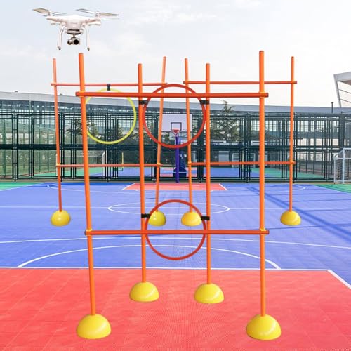 YEHOZZ Drone Racing League, Drone Racing Obstacle Course, Easy to Build Model Aircraft Practice Equipment - Perfect for Game World Enthusiasts - Portable and Convenient