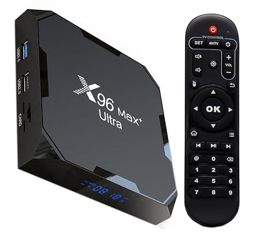 X96 Max+X4 Amlogic S905X4 Smart TV Box Android 11 4G RAM 64G ROM Media Player Dual WiFi 2.4GHz/5GHz BT4.1 8K 100M Smart TV Box