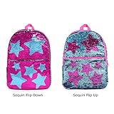 Le Vasty Kids Sequin Backpack for Little Girls Cute Elementary School Book Bag Bookbag Glitter Sparkly Child Travel Back Pack One_Size Hot Pink