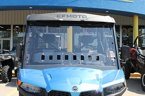 Generic CF Moto UFORCE 600 2021-2025 MAX FLO WINDSHIELD, Clear Polycarbonate, Front, UTV