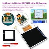 Real Drop in highlight KIT for GBC IPS LCD Mod Kits Replacement 2.45" Easy Installation OSD Touch Control Screen brightness control For Gameboy Color