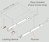 18" BLUM Tandem Set of 6 Drawer Slides Plus BLUMOTION Complete Kit. with Runners 563H, Locking Devices, Rear mounting Brackets, and Screws (for face Frame or Frameless Application)