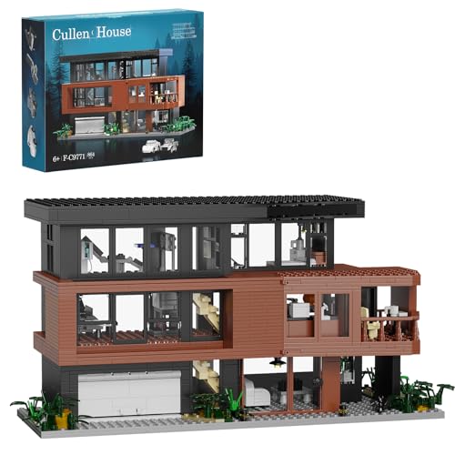 House Building Set Compatible with Lego Architecture Blocks Romance Films Fans House Creative Present for Adult Halloween Christmas Valentine (864 Pcs)