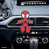 Marvel Spider-Man Hug Buddy Air Vent Car Phone Holder, Adjustable, Universal Fit, Cell Phone Mount with iPhone, Samsung Galaxy, LG, Google, Pixel, Moto, Black and Other Smartphones