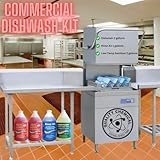 Quality Chemical Commercial Dishwashing Kit/4 Gallon Combo Pack - Dishwash (2 Pack), Rinse All (1 Pack), Chloro Guard Low Temp (1 Pack)/Food Grade Sanitizer for Restaurant Dishwasher Sanitizer