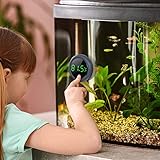 PAIZOO Fish Tank Digital Thermometer Accurate LED Display to ±0.9°F Tank Thermometer Aquarium Temperature Measurement Suitable for Fish, Axolotl, Turtle or Aquatic