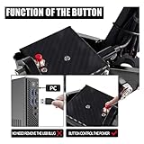 Acogedor 64 Bit USB Handbrake, 2 in 1 PC Handbrake for PC Windows, Sim Racing Games Hand Brake for Logitech G27 G25 G29 T500 T300, Without Clamp (Red)