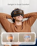 RENPHO FSA/HSA Eligible Head & Eye Massager, Eyeris Masc Heated Eye& Head Massager for Migraines, Headache Massager for Forehead, Back of Head and Temple, Head Massager Scalp for Relax, Birthday Gifts