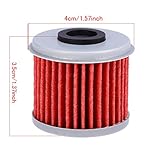 Saihisday HF116 Oil Filter For ATV Honda TRX450R CRF250X CRF450X CRF250R CRF450R Motorcycle Replaces #15412-MEN-671(Pack of 10)