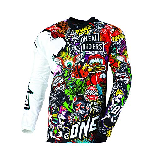 O'Neal 0023-105 Mayhem Crank Men's Jersey (Black/Multi, X-Large)