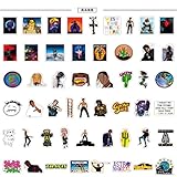 Rapper Music Stickers 50 Psc,Hip Hop Vinyl Waterproof Stickers for Personalize Laptop,Car,Motorcycle,Skateboard,Guitar,Piano,Helmet,Cool Stickers for Adults Teens Kids Hippie