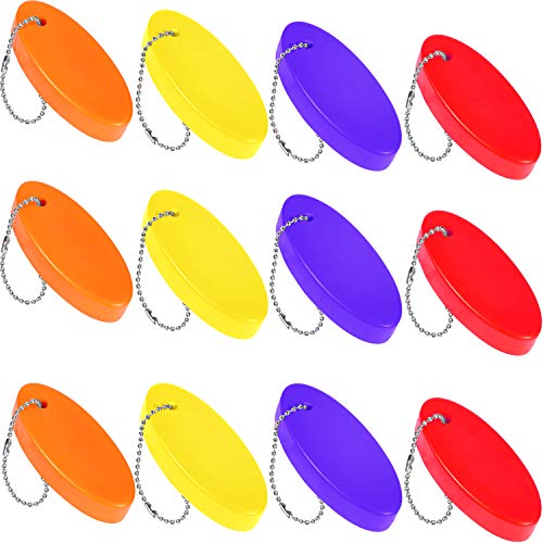 Floating Boating Key Chain Foam Rescue Tube Floating Keychain for Fishing Surfing Sailing Outdoor Sports (12)