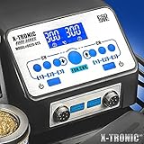 X-Tronic 8000 Series - 8020-XTS - Dual Soldering Iron/Tweezers Station • ESD Safe • 5 Solder Tips • 6 Temp Presets • Auto Shut Down Function • Calibration Function • °C/°F Conversion • Sleep Timer