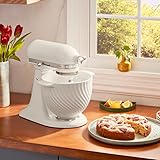 KitchenAid 5 Quart Ceramic Bowl for all 4.5-5 Quart Tilt-Head Stand Mixers KSM2CB5MR, Meringue