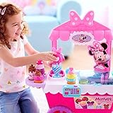 Disney Junior Minnie Mouse Sweets & Treats Ice Cream Cart with Sounds and Phrases, 40-pieces, Pretend Play, Kids Toys for Ages 2 Up by Just Play