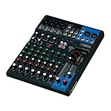 Yamaha MG10XU 10-Channel Analog Mixer, with 4 Microphone Preamps, 3 Dedicated Stereo Line Channels, 1 Aux Send, EQ, 1-knob Compressors, and Digital Effects