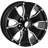 ION TRAILER 14 Black/Machined Face Wheel (14 x 6. inches /5 x 83 mm, 0 mm Offset)