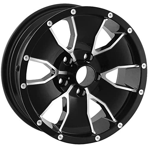 ION TRAILER 14 Black/Machined Face Wheel (14 x 6. inches /5 x 83 mm, 0 mm Offset)