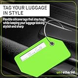 Untethered 4-Pack Luggage Tag Set | Luggage Tags, Luggage Tags for Suitcases, Bag Tag, Luggage Tags 4 Pack, Suitcase Tags, Identifiers Travel Bag Tags for Luggage, Name Travel Tags for Luggage