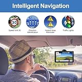 GPS Navigator for Car Truck RV, 9-inch High-Definition Touch Screen，2025 Maps (Free Lifetime Updates), Support Voice Turn Direction Guidance/Speed and Red Light Warning/Custom Truck Routing