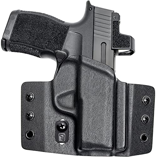 Tulster OWB Contour Kydex Holster in Right Hand fits: Sig Sauer P365 / P365X / SAS | Optic Compatible Outside The Waistband Concealed Carry