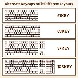 KBDcraft Soda Can Pudding Keycaps for Mechanical Keyboards, ASA Profile, Innovated Based on OEM, PBT Doubleshot with Transparent Layer for RGB, Full 116-key